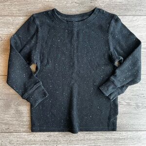 Cat & Jack Toddler Boy Long Sleeve Speckled Waffle T-Shirt